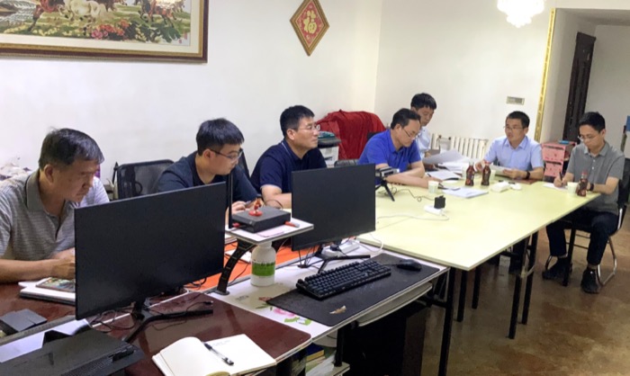 集团公司总工程师段中会一行到天地地质公司临潼区地质灾害综合防治体系项目进行检查指导。2（李鹏硕摄）.JPG