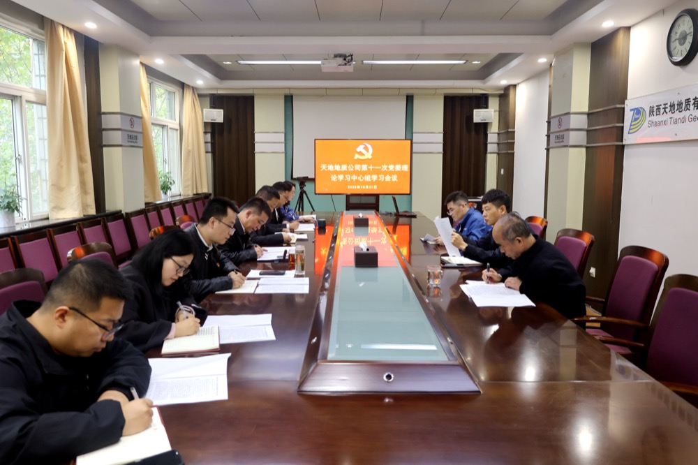 10月31日，公司召开第十一次党委理论学习中心组学习会议。（张嘉淇）.JPG